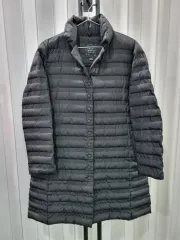 ブラック 軽量 ロング ダウン コート ダウン