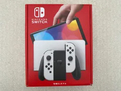 ◆Nintendo Switch 有機ELモデル Joy－Con（L）／（R） ホワイト　0013417360　ジャンク