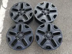 希少♪ JEEP レネゲード デザートホーク　限定特別仕様車　 純正 17インチアルミホイール 6.5J＋40 PCD110-5穴 マットブラック　中古　4本のサムネイル
