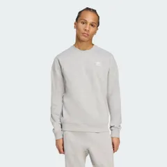 アディダスオリジナルス トレフォイル エッセンシャルズ クルーネックスウェット ストリート メンズ JSU47 JY6140 MEN'S TREFOIL ESSENTIALS CREW NECK SWEATSHIRT MEDIUM GREY HEATHER