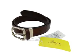 【新品未使用】PRAIRIE　牛革　ベルト　NBI0213　ダークブラウン　メンズ　イタリア製　プレリー