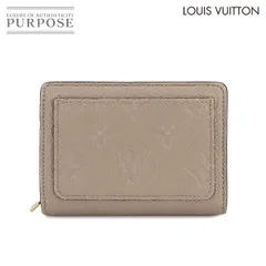 美品 ルイ ヴィトン LOUIS VUITTON モノグラム アンプラント ポルトフォイユ クレア 二つ折り 財布 レザー トゥルトレール 90307586