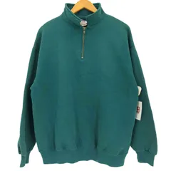 ジャージーズ JERZEES 90-00s ブランク ハーフジップ スウェット メンズ 表記無 