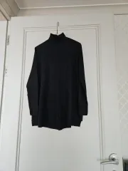 ブラック タートルネック ニット 基本 free サイズ