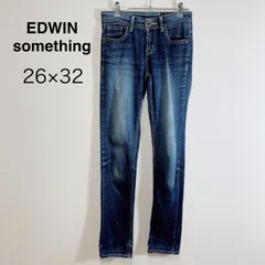 EDWIN something EDWIN エドウィン something サムシング S366 デニム ジーンズ スキニーデニム 細身デニム ストレッチデニム レディースデニム 日本ブランド カジュアル ベーシック 26×32