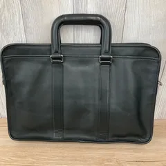 COACH コーチ ビジネスバック ブリーフケース 70374 レザー ショルダー付き ブラック 平塚店　衣料品　㉘