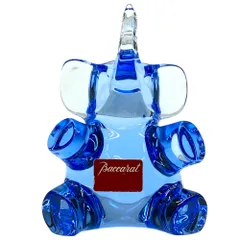 バカラ　BACCARAT　動物シリーズ　ブルーのゾウの置物 Baccarat - バカラ BACCARAT 動物シリーズ ブルーのゾウの置物の通販