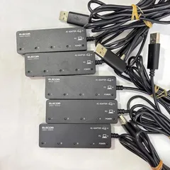 【5個セット】ELECOM/エレコム USBハブ 4ポート U2H-EG4SBK