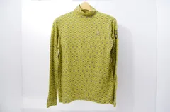 中古 レディース パーリーゲイツ PEARLY GATES 長袖シャツ 1(M) 黄×グレー ハイネック 総柄