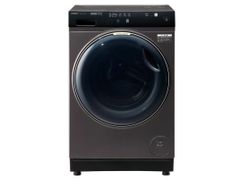 未使用　24年製　左開き　ドラム式洗濯乾燥機　AQUA　まっ直ぐドラム2.0  AQW-DX12R-L-K [シルキーブラック]　展示品