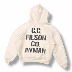 参考上代73700円 COMME des GARCONS JUNYA WATANABE MAN × FILSON HOODIE ボアフーディー パーカー コラボ コムデギャルソンジュンヤワタナベマン フィルソン WP-T018 オフホワイト L （6826M）