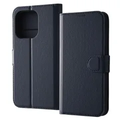 iPhone15Pro ケース 手帳型 ダーク ネイビー 耐衝撃 傷に強い 頑丈 丈夫 強い シンプル カード 収納 ポケット ストラップホール 付 スタンド 機能 マグネット ベルト アイフォン アイホン 【ゆうパケットにて発送】【7日以内発送】