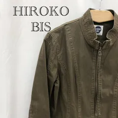HOROKO　BIS ヒロコビス　ライダースジャケット ジャケット トップス レディース 11 ブラウン  レディース ファッション