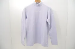 中古 レディース キャロウェイ Callaway 長袖シャツ LL 薄紫 パープル ハイネック ストレッチ 裏起毛