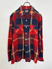S00014　McGREGOR｜マックレガー｜MMcGREGOR｜長袖シャツ｜チェック柄｜1950s｜50S｜Red｜レッド｜Navy｜ネイビー｜Yellow｜イエロー｜90S｜Y2K｜古着｜アメカジ｜USA古着｜ヴィンテージ｜今期トレンド｜フォロー割