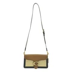 【美品】  COACH / コーチ | 2way ショルダー付き レザー シグネチャー タビー バッグ / 89148 | ブラウン/ベージュ/ブラック | レディース