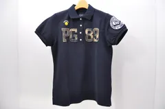 中古 レディース パーリーゲイツ PEARLY GATES 半袖ポロシャツ 1(M) 紺 ネイビー