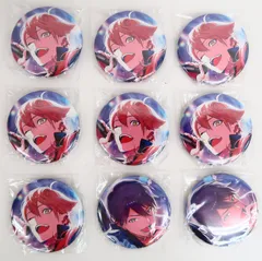 9個 DMMスクラッチ! にじさんじ 第四弾 伏見ガク・剣持刀也 缶バッジ