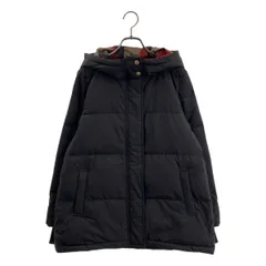 【美品】  BLUE LABEL CRESTBRIDGE / ブルーレーベル・クレストブリッジ | クレストブリッジチェックライニング フーデッド ダウンジャケット | 38 | チャコール | レディース