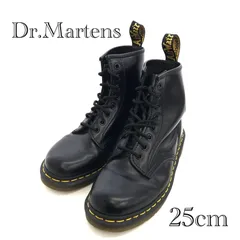 Dr.Martens 8ホール レースアップブーツ レザー UK6 ブラック レディース メンズ 靴