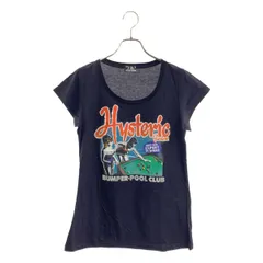 HYSTERIC GLAMOUR / ヒステリックグラマー | コットン プリント クルーネックカットソー | F | ブラック | レディース