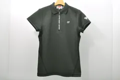 中古 レディース マスターバニーエディション MASTER BUNNY EDITION 半袖ポロシャツ 1(M) 緑 グリーン ハーフジップ