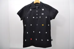 中古 レディース パーリーゲイツ PEARLY GATES 半袖ポロシャツ 1(M) 濃紺 ネイビ ディズニーコラボ ミッキー
