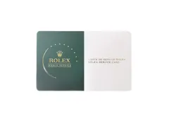 未使用　ロレックス　レディース　デイトジャスト　69173　国際サービス保証書　グリーン/ホワイト　サービスカード　NFC