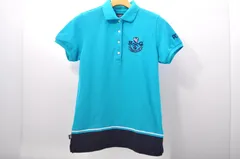 中古 レディース パーリーゲイツ PEARLY GATES 半袖ポロシャツ 1(M) 青 ブルー