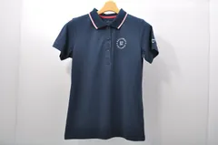 中古 レディース キャロウェイ Callaway 半袖ポロシャツ M 紺 ネイビー シンプル