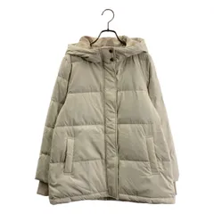 【美品】  BLUE LABEL CRESTBRIDGE / ブルーレーベル・クレストブリッジ | クレストブリッジチェックライニング フーデッド ダウンジャケット | 38 | アイボリー | レディース