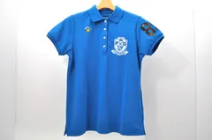 中古 レディース パーリーゲイツ PEARLY GATES 半袖ポロシャツ 1(M) 青 ブルー シンプル