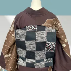 名古屋帯　なごや帯　開き名古屋帯