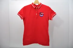 中古 レディース キャロウェイ Callaway 半袖ポロシャツ M 赤 レッド シンプル
