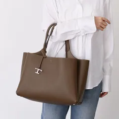 TOD'S トッズ バッグ BAG 鞄 レザーミディアムバッグ XBWAPAF9300QRI レディース 女性 ブラウン トートバッグ ハンドバッグ ショルダーバッグ レザー A4収納 ロゴ