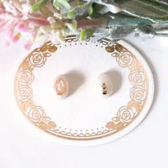 【特別価格】no.414　レジン　小さい　しずく型　ゴールド　ピアス　イヤリング　ハンドメイド