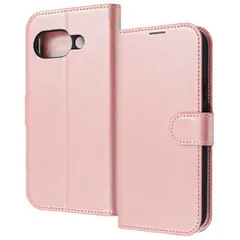 GooglePixel9a ケース 手帳型 シャイニー ピンク 耐衝撃 傷に強い 頑丈 丈夫 強い シンプル カード 収納 ポケット ストラップホール 付 スタンド 機能 マグネット ベルト Google 【ゆうパケットにて発送】【7日以内発送】