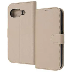 GooglePixel9a ケース 手帳型 シャイニー ベージュ 耐衝撃 傷に強い 頑丈 丈夫 強い シンプル カード 収納 ポケット ストラップホール 付 スタンド 機能 マグネット ベルト Google 【ゆうパケットにて発送】【7日以内発送】