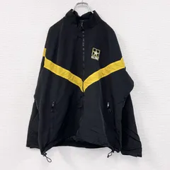 古着 used　U.S.ARMY　トレーニングジャケット　ナイロンジャミケット 　ミリタリー　米軍　黒　ブラック　XLサイズ