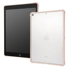 iPad 10.2インチ 第9世代 第8世代 第7世代 ケース 耐衝撃 マット クリア 半透明 ピンク カラー フレーム 軽い 軽量 マットブラック 2021年モデル IS-PA14BS5-P 【ゆうパケットにて発送】【７日以内発送】