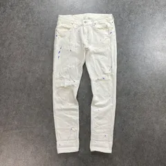 POLO RALPH LAUREN Denim  Damage Jeans ポロラルフローレン ホワイトデニム ダメージジーンズ ジーパン ペイント加工