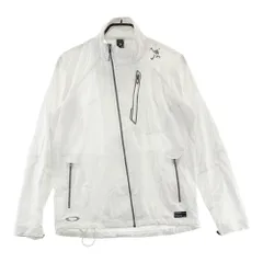 サイズ：M OAKLEY オークリー 411860JP メッシュ切替 ジップジャケット スカル ホワイト系 [240101603755] ゴルフウェア メンズ ストスト