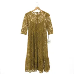 KAENE カエン 総レースワンピース サイズ:F 結婚式/オケージョン/ドレス/パーティー    ブラウン/カーキ レディース / 240001183148