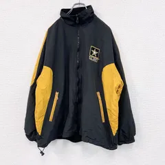 古着 used　U.S.ARMY　トレーニングジャケット 　ミリタリージャケット　リバーシブル　米軍　黒　ブラック　Lサイズ
