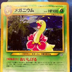 ポケモンカード Bランク メガニウムHolo  LV57HP100NO154 金、銀、新世界へ… 旧裏 シングルカード ポケカ Pokemon ポケットモンスター