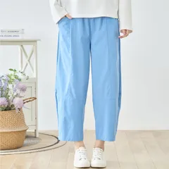 【新入荷】【新品】【送料込】タック入りバルーンシルエットパンツ(M~L) サックスブルー