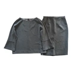  MOGA WASH モガ セットアップ グレー トップス＆タイトスカート 日本製 レディース 2/1サイズ  【Z1719】 