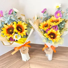 ひまわり　フラワーブーケ　フラワーギフト