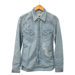 □□REMI RELIEF レミレリーフ シャツ デニムウエスタンシャツ リペア加工 インディゴ