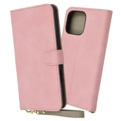 iPhone16ProMax ケース 手帳型 ピンク カバー PU レザー 耐衝撃 カード 収納 ポケット ストラップホール 付 スタンド機能付き ムラ染め iPhone 2024 6.9inch ３眼 【ゆうパケットにて発送】【7日以内発送】